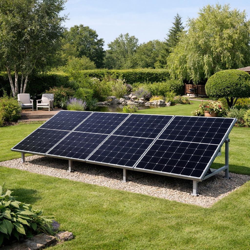 zonnepanelen in tuin supporting image 1