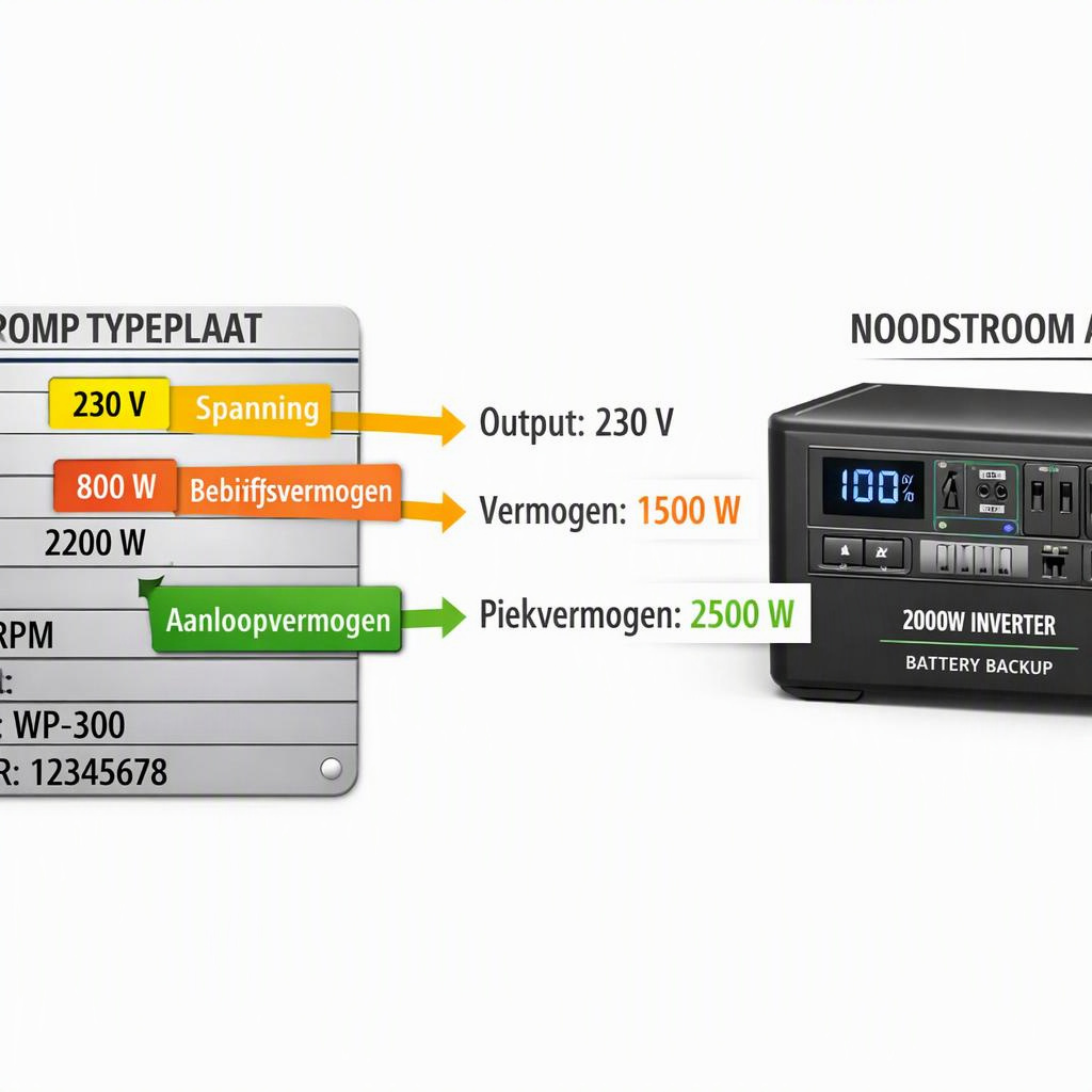 Which battery backup for well pump provides enough power? supporting image 1