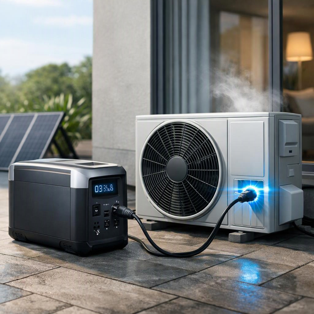 Welke noodstroomaccu kan het aanloopvermogen van je airconditioner leveren?