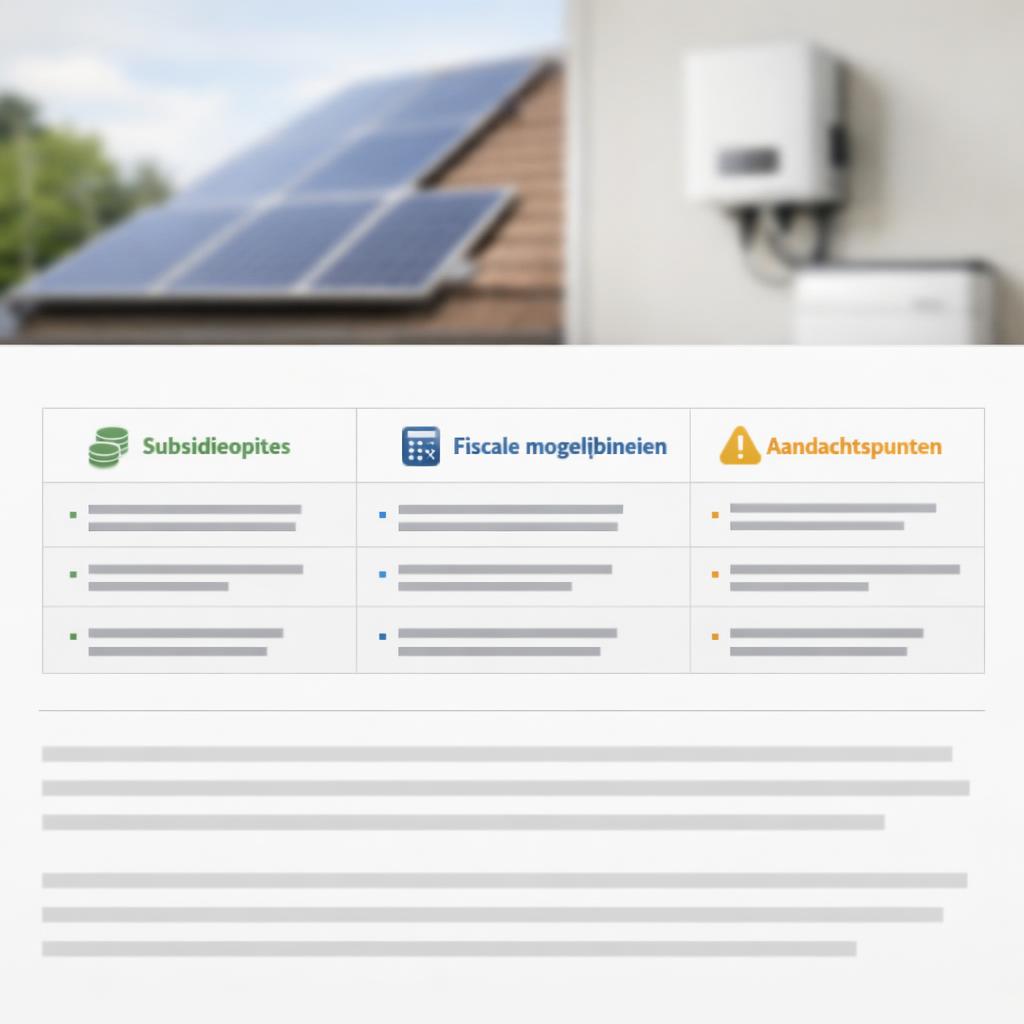 SDE++ thuisbatterij Nederland subsidie supporting image 2